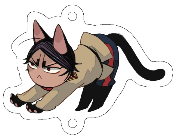 ネコチャンアクキー【鯉登】【月島】【尾形】