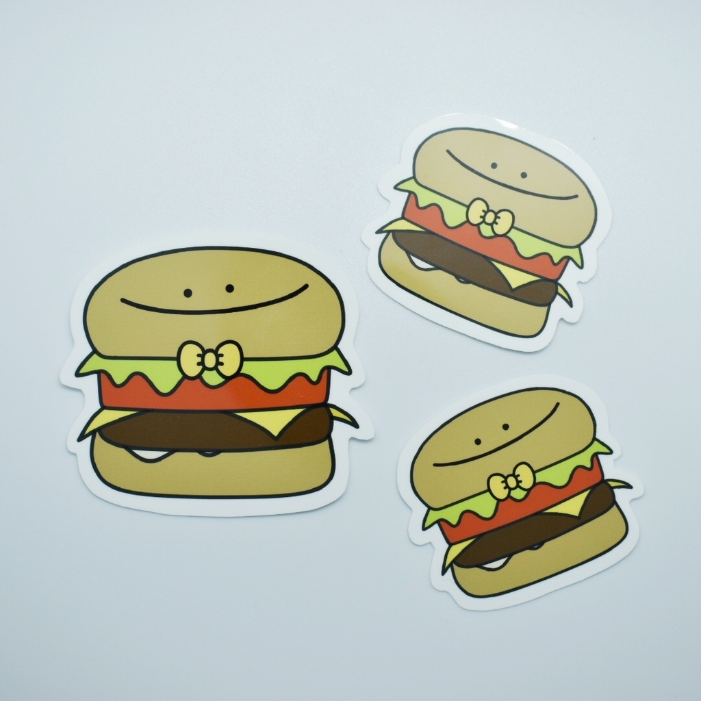 ハンバーガーのステッカーセット