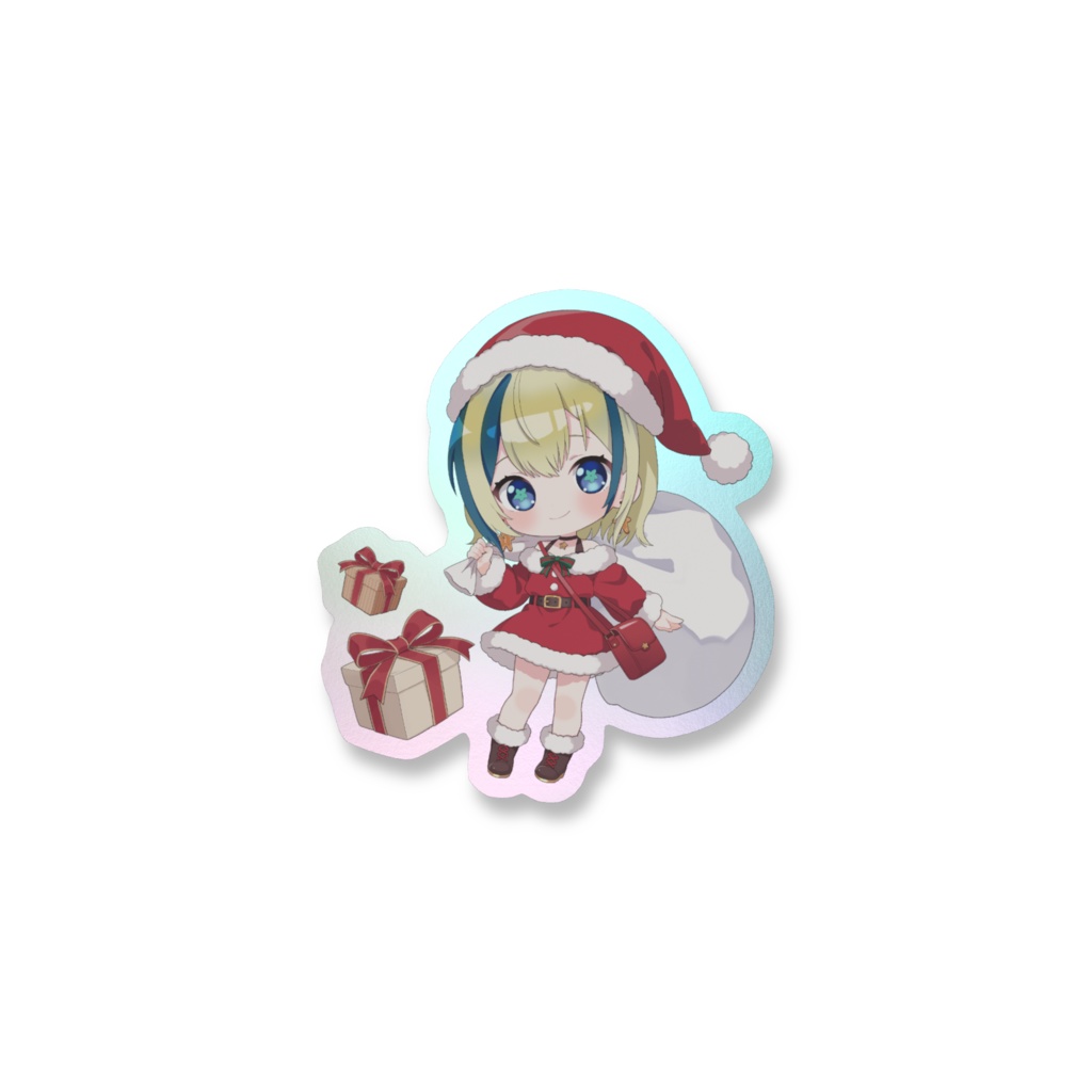 爽天ブラスト サンタクロース オーロラステッカー