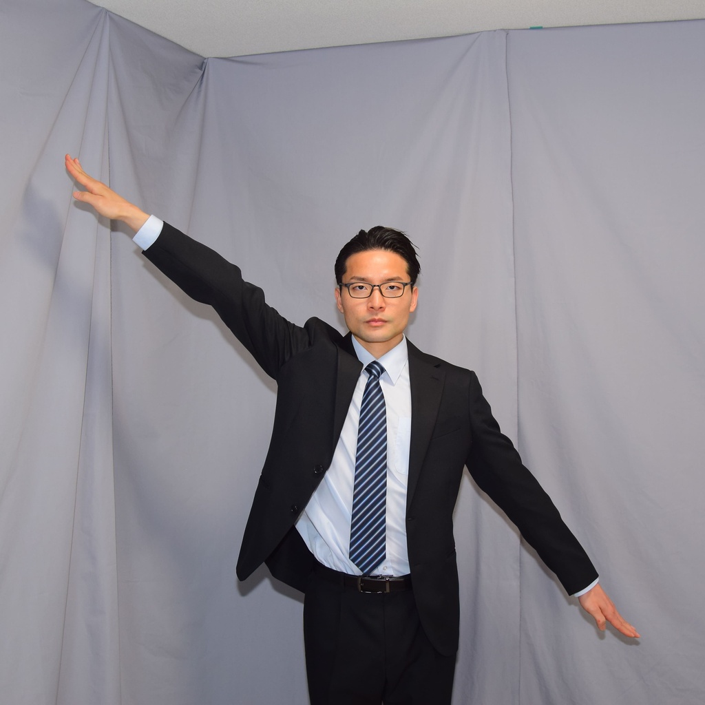ジャケットの動き #001〈スーツ写真資料〉