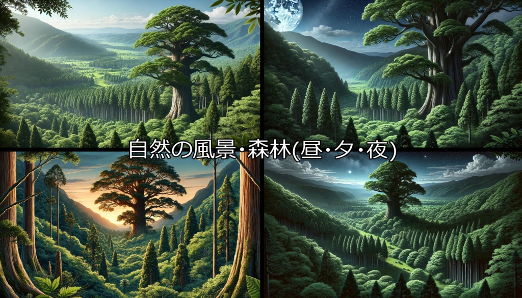 【無料フリー背景素材】ありそうでなさそうな自然の風景Vol.1(草原/森林/河川)【ゲーム/TRPG】