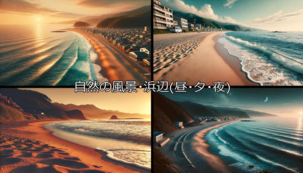 【無料フリー背景素材】ありそうでなさそうな自然の風景Vol.2(樹海/浜辺/木橋)【ゲーム/TRPG】