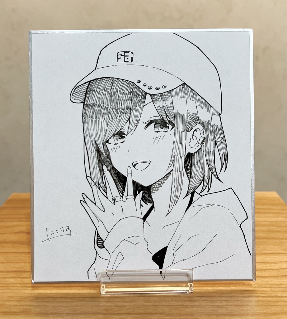 れいせんぱいアナログ色紙