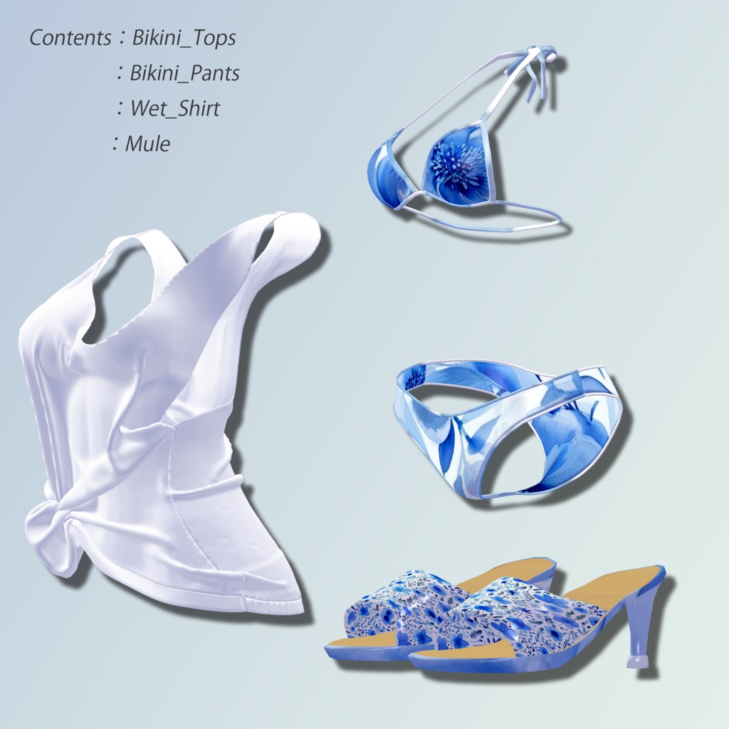 Patterned_Bikini【複数アバター対応】