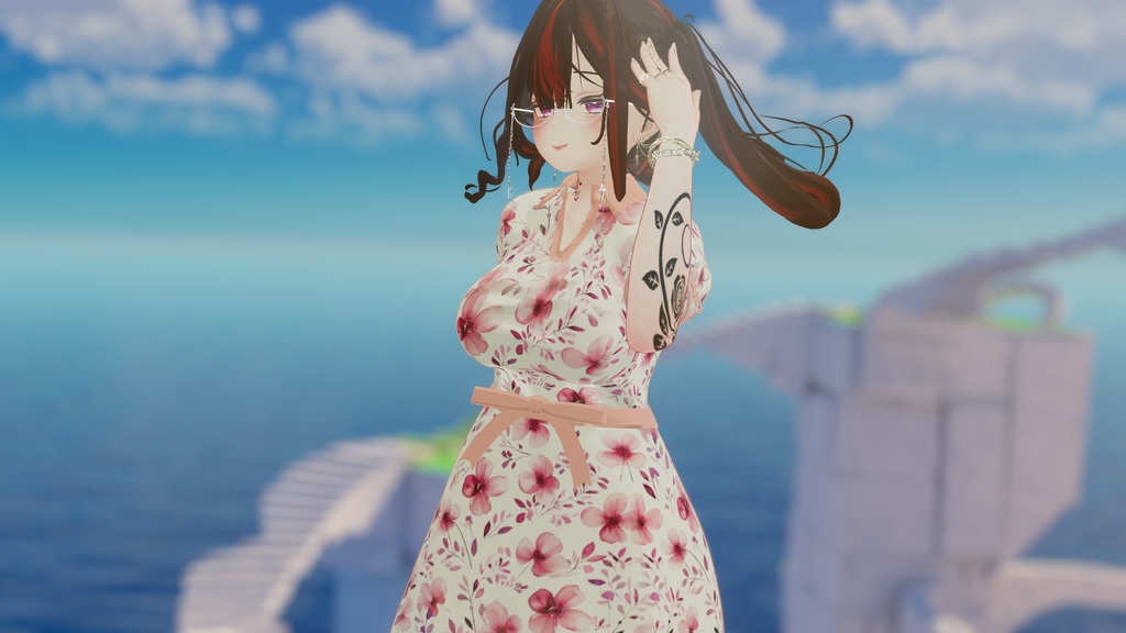 Floral_OnePiece【複数アバター対応】