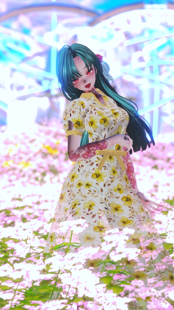 Floral_OnePiece【複数アバター対応】