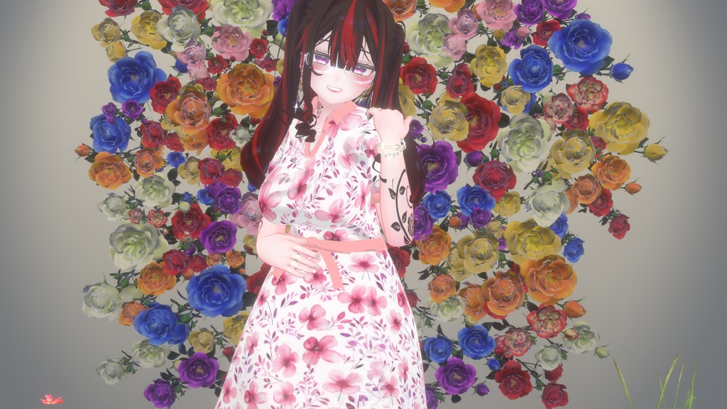 Floral_OnePiece【複数アバター対応】