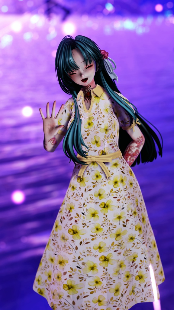 Floral_OnePiece【複数アバター対応】