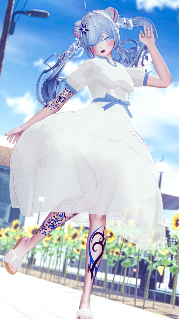 Floral_OnePiece【複数アバター対応】