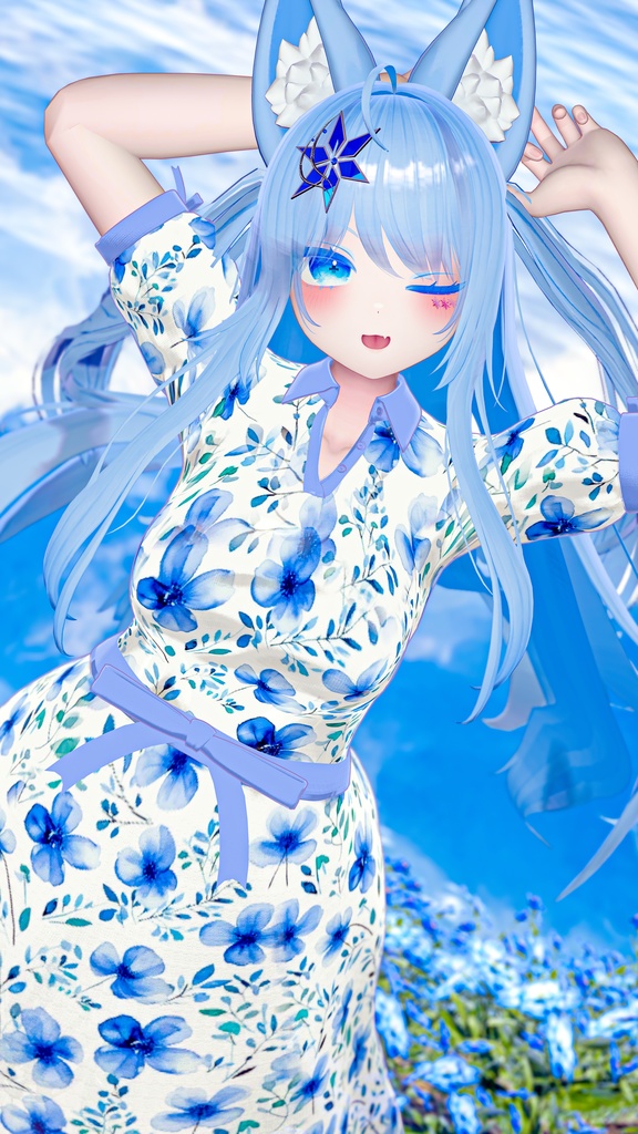 Floral_OnePiece【複数アバター対応】