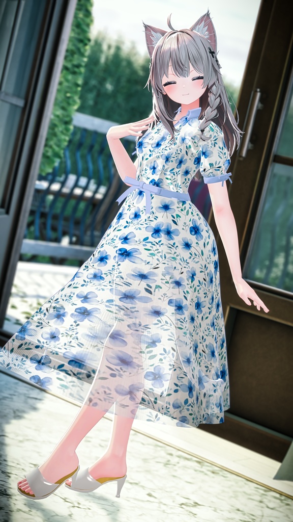 Floral_OnePiece【複数アバター対応】