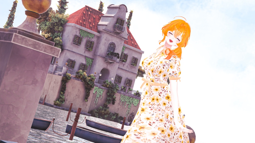 Floral_OnePiece【複数アバター対応】