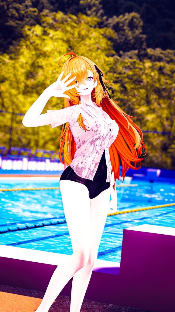 プールサイドの想い出-PoolSide_Memories-【複数アバター対応】