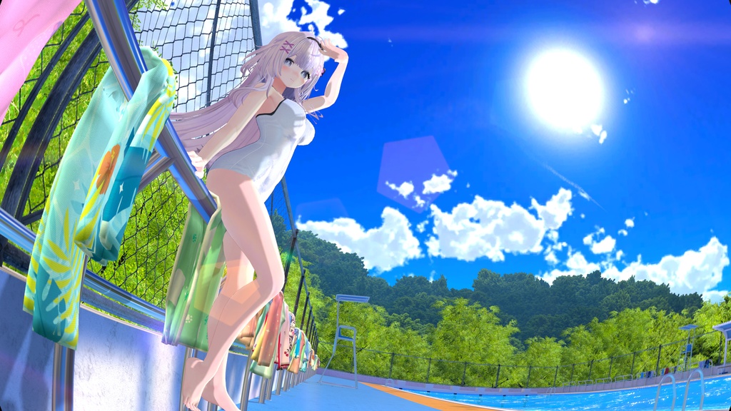 プールサイドの想い出-PoolSide_Memories-【複数アバター対応】