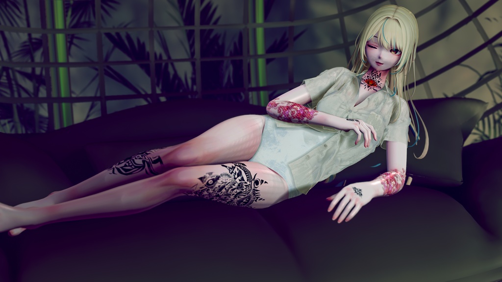 プールサイドの想い出-PoolSide_Memories-【複数アバター対応】