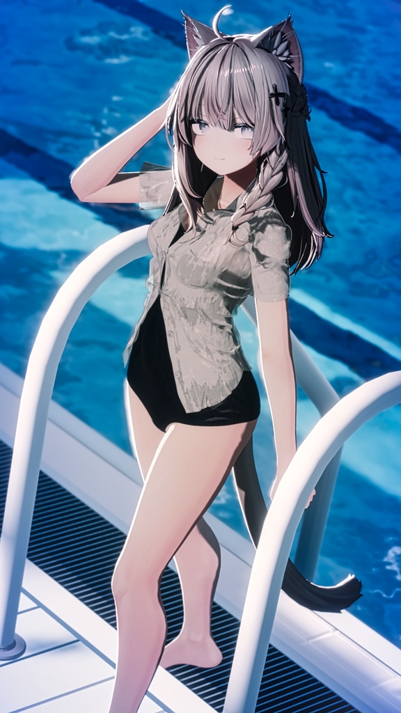 プールサイドの想い出-PoolSide_Memories-【複数アバター対応】