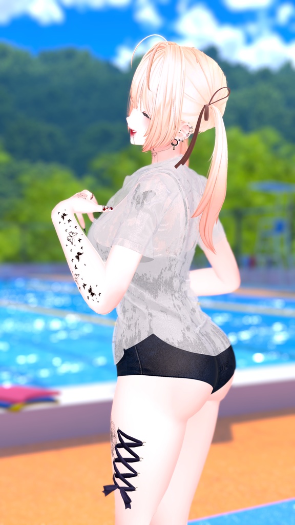 プールサイドの想い出-PoolSide_Memories-【複数アバター対応】