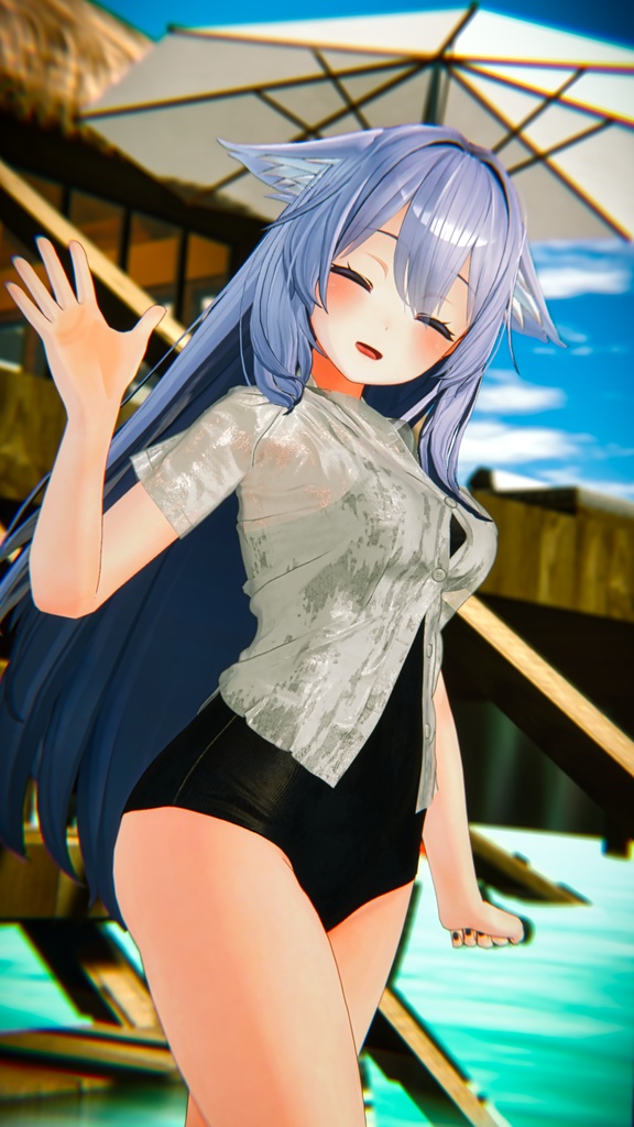 プールサイドの想い出-PoolSide_Memories-【複数アバター対応】