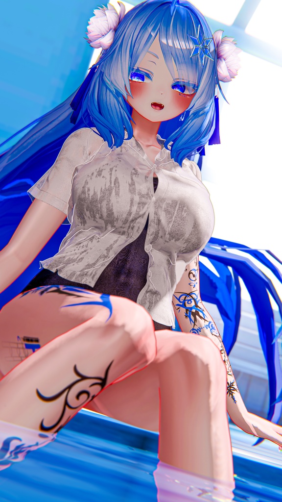 プールサイドの想い出-PoolSide_Memories-【複数アバター対応】