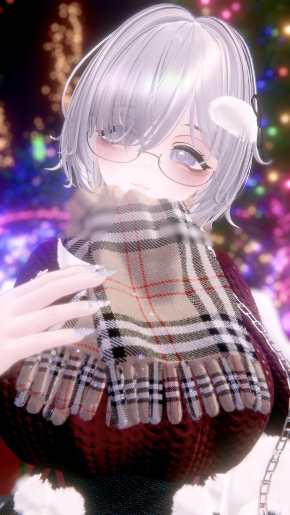 Muffler_NY【吐息&雪の結晶ギミック付き】