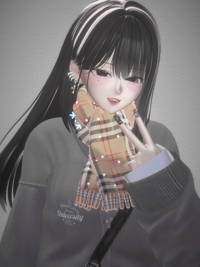 Muffler_NY【吐息&雪の結晶ギミック付き】