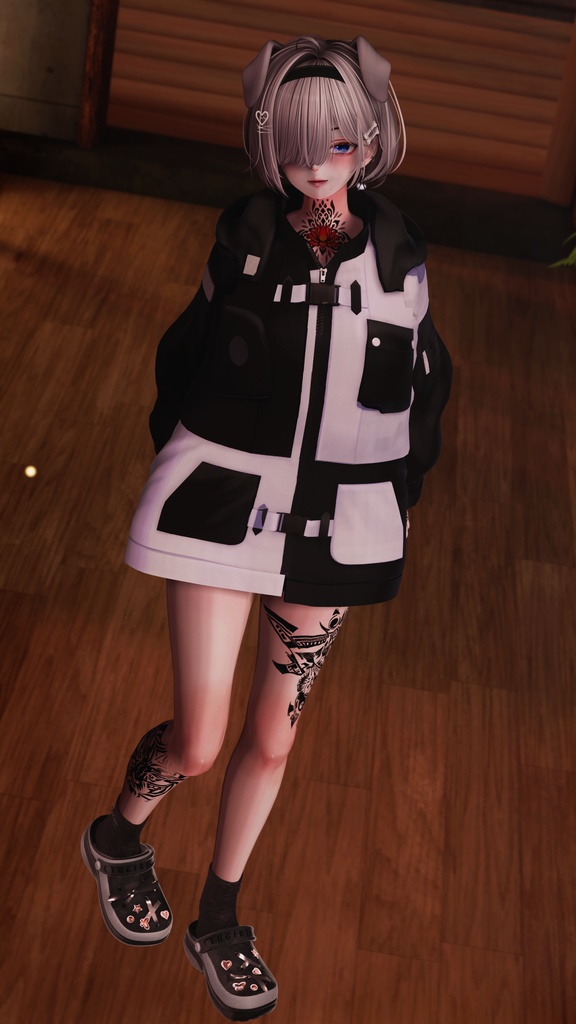 Clog_Sandals(足跡パーティクル付き)