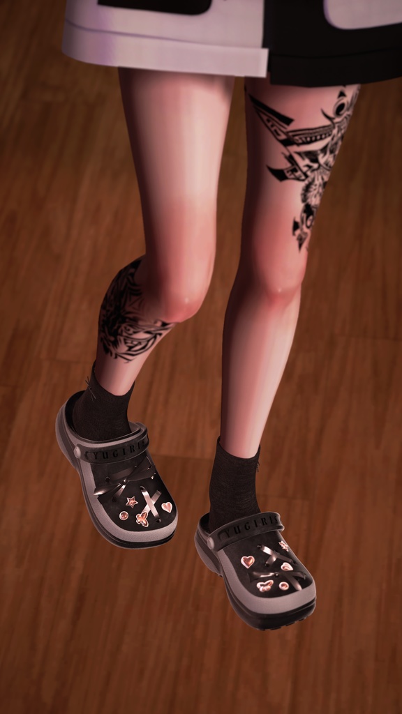 Clog_Sandals(足跡パーティクル付き)