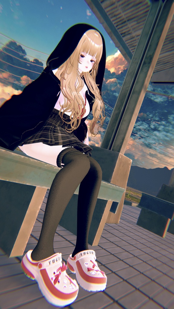 Clog_Sandals(足跡パーティクル付き)