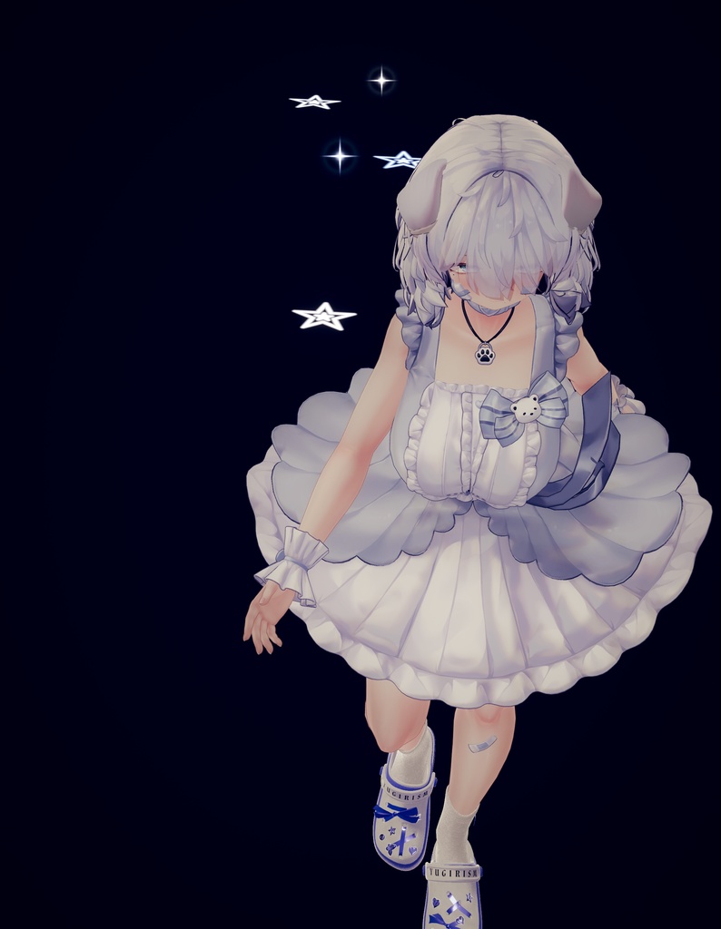 Clog_Sandals(足跡パーティクル付き)