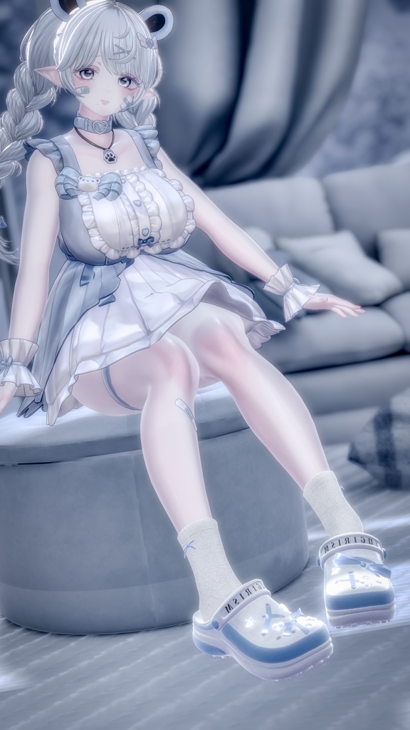 Clog_Sandals(足跡パーティクル付き)