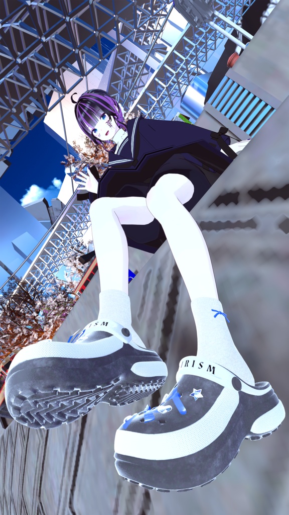 Clog_Sandals(足跡パーティクル付き)