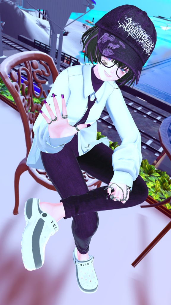 Clog_Sandals(足跡パーティクル付き)