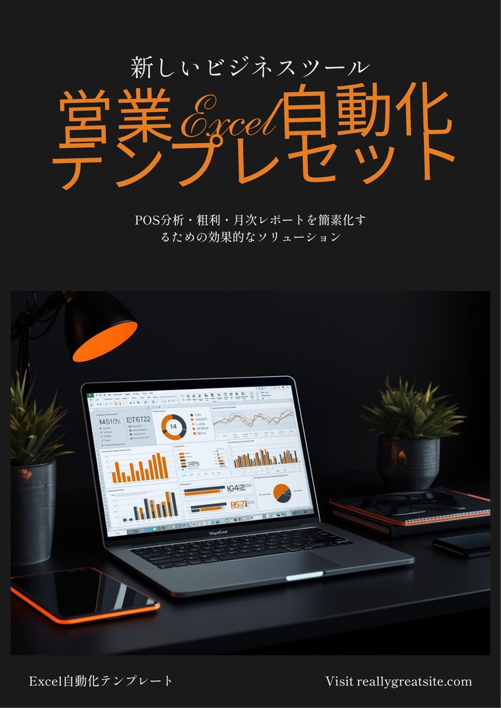 営業Excel自動化テンプレセット v1.0｜POS分析・粗利シミュレーション・月次レポート