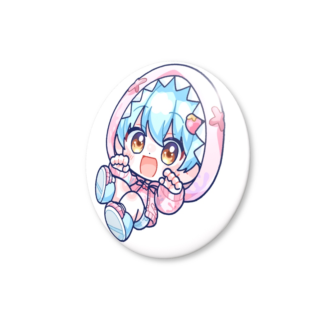 誕生日記念ミニかいせいくん缶バッチ【がおー】