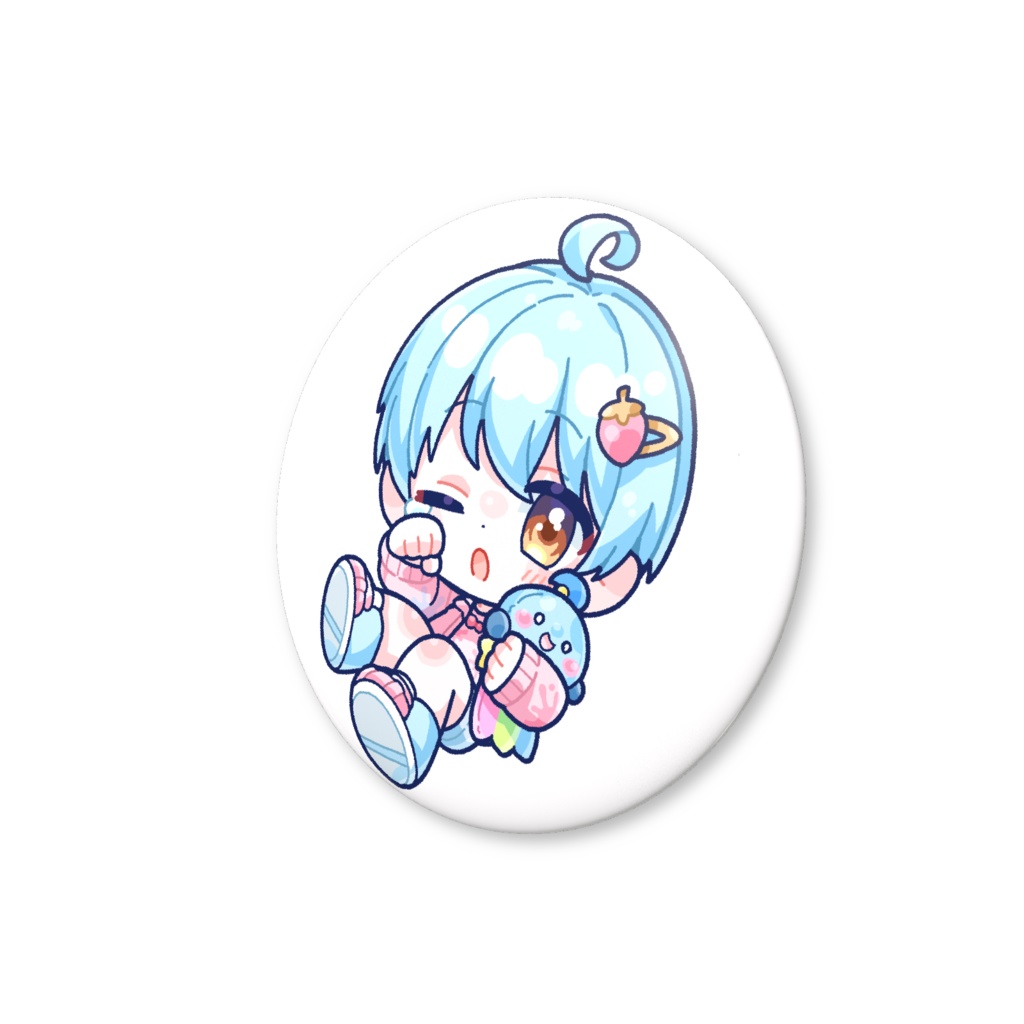 誕生日記念ミニかいせいくん缶バッチ【ねむねむ】