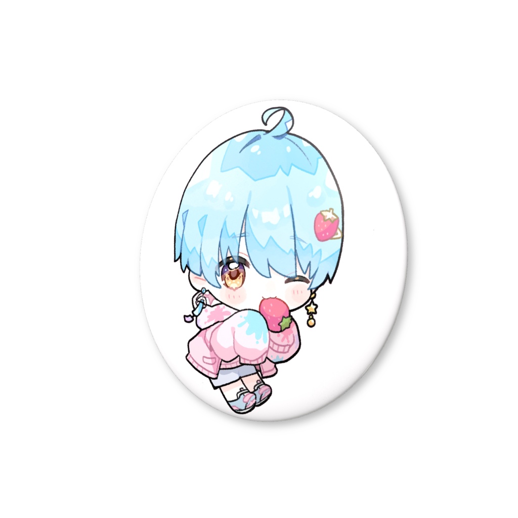 誕生日記念ミニかいせいくん缶バッチ【むしゃむしゃ】