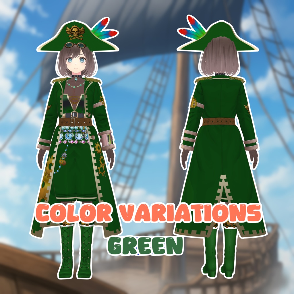 【#VRoid】283SteamPirates(スチームパイレーツ)