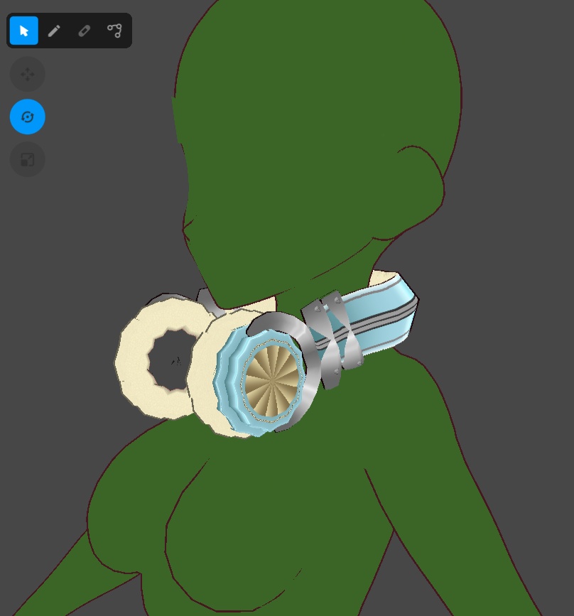 【#VRoid 】首掛けヘッドホン2ndEdition