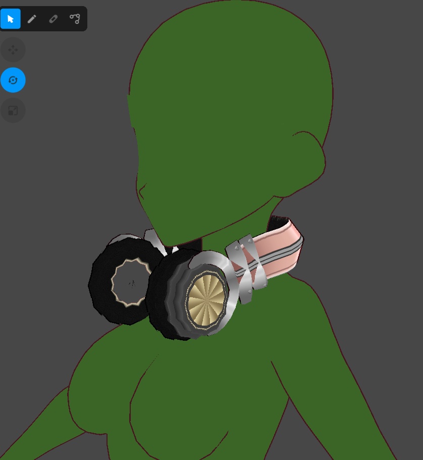 【#VRoid 】首掛けヘッドホン2ndEdition