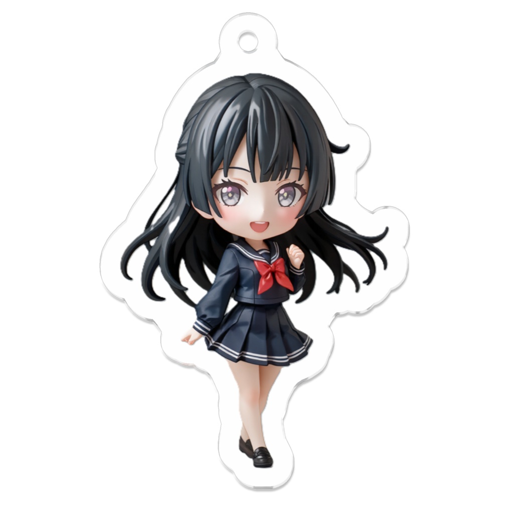 黒髪美少女ミニホルダー