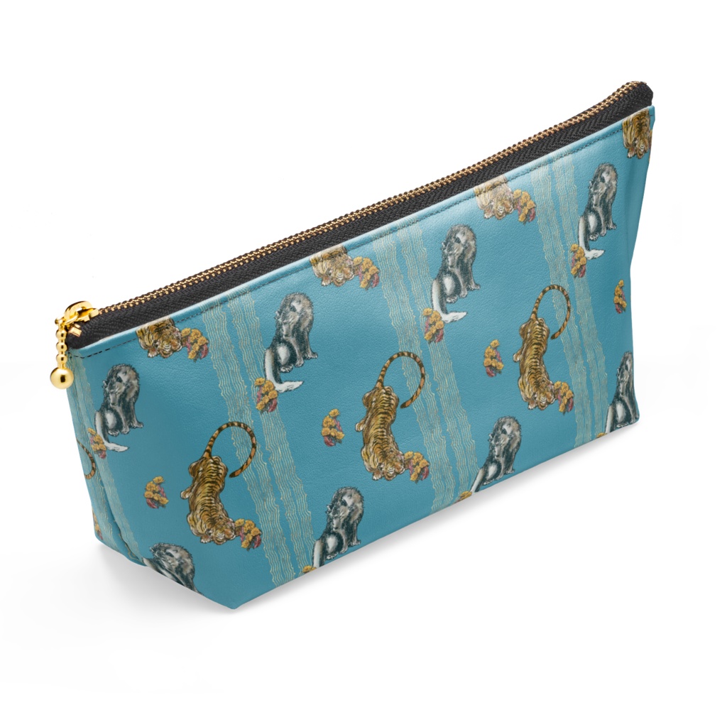 オオカミとトラのコスメポーチ