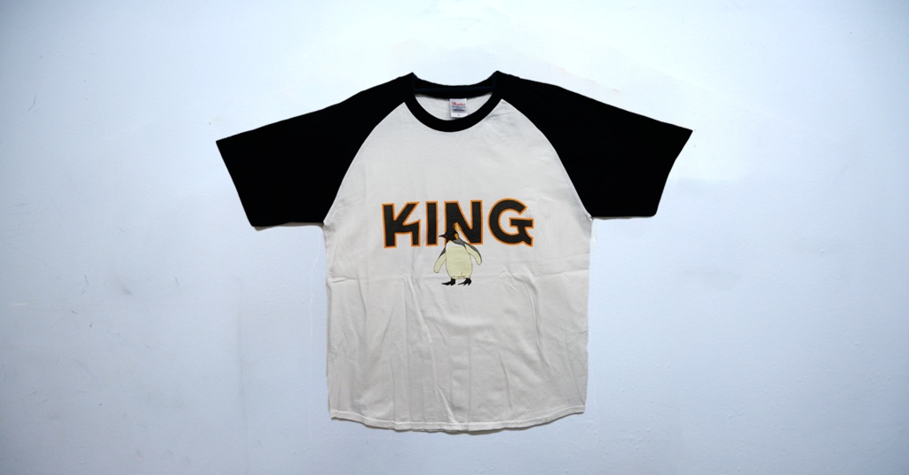【未使用新品】キングペンギン ラグランTシャツ ホワイト Lサイズ