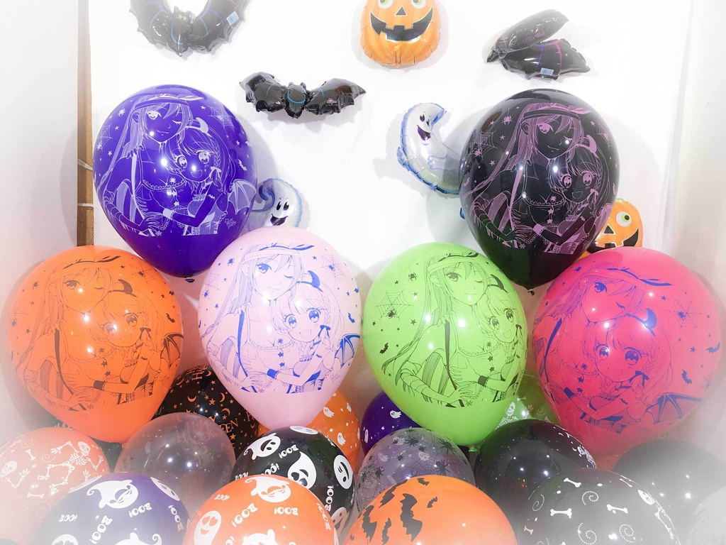 【カップル】ルイちゃん&カナちゃん風船 (ハロウィン2018vol.3)