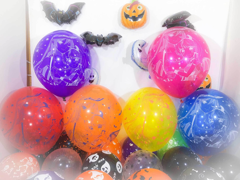 【カップル】ルイちゃん&カナちゃん風船 (ハロウィン2018vol.3)