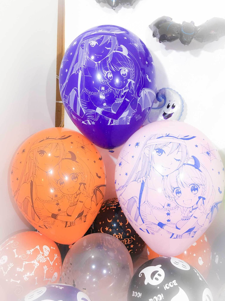 【カップル】ルイちゃん&カナちゃん風船 (ハロウィン2018vol.3)