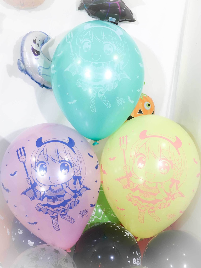 ちびるいちゃん・ちびかなちゃんふうせん (ハロウィン2018vol.5)