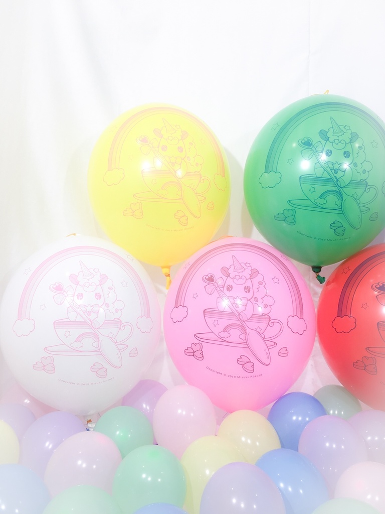 ユニコッフィーちゃん風船(制服彼女風船)