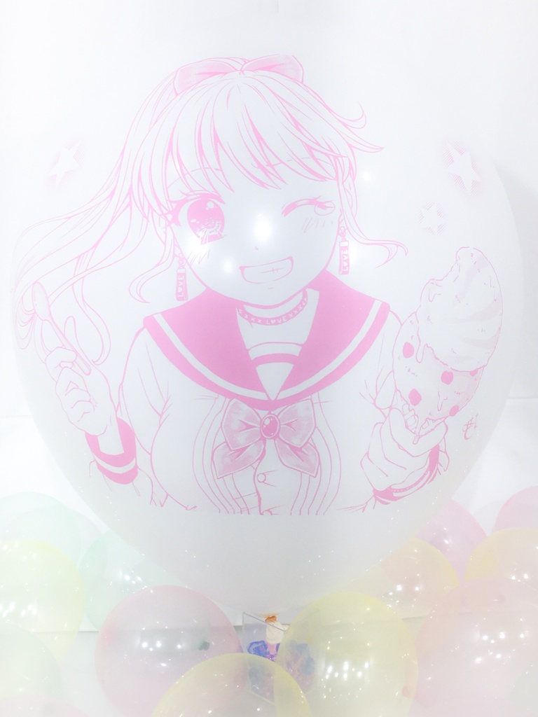セーラー服彼女風船
