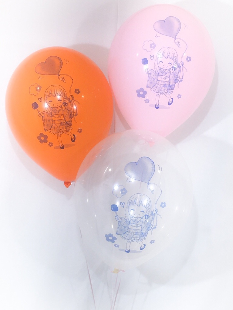 浴衣カナちゃん風船