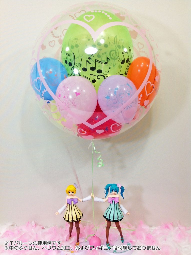 【アレンジ用品】ミニサイズプリントふうせん・Tバルーンその他